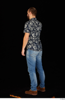  Orest blue jeans blue shirt brown shoes calling casual dressed standing whole body 0004.jpg